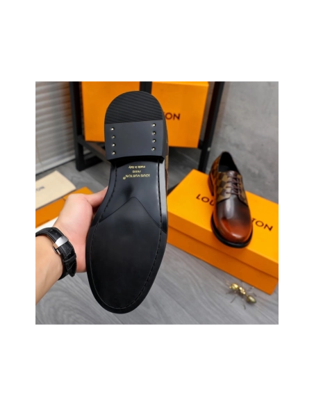 Louis Vuitton leather shoes 084,Louis Vuitton Leather Shoes,LOUIS VUITTON Sneakers,Business Shoes