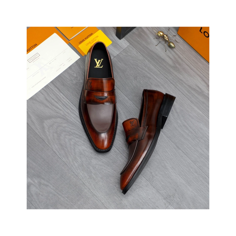 Louis Vuitton leather shoes 085,Louis Vuitton Leather Shoes,LOUIS VUITTON Sneakers,Business Shoes
