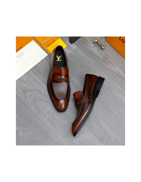 Louis Vuitton leather shoes 085,Louis Vuitton Leather Shoes,LOUIS VUITTON Sneakers,Business Shoes