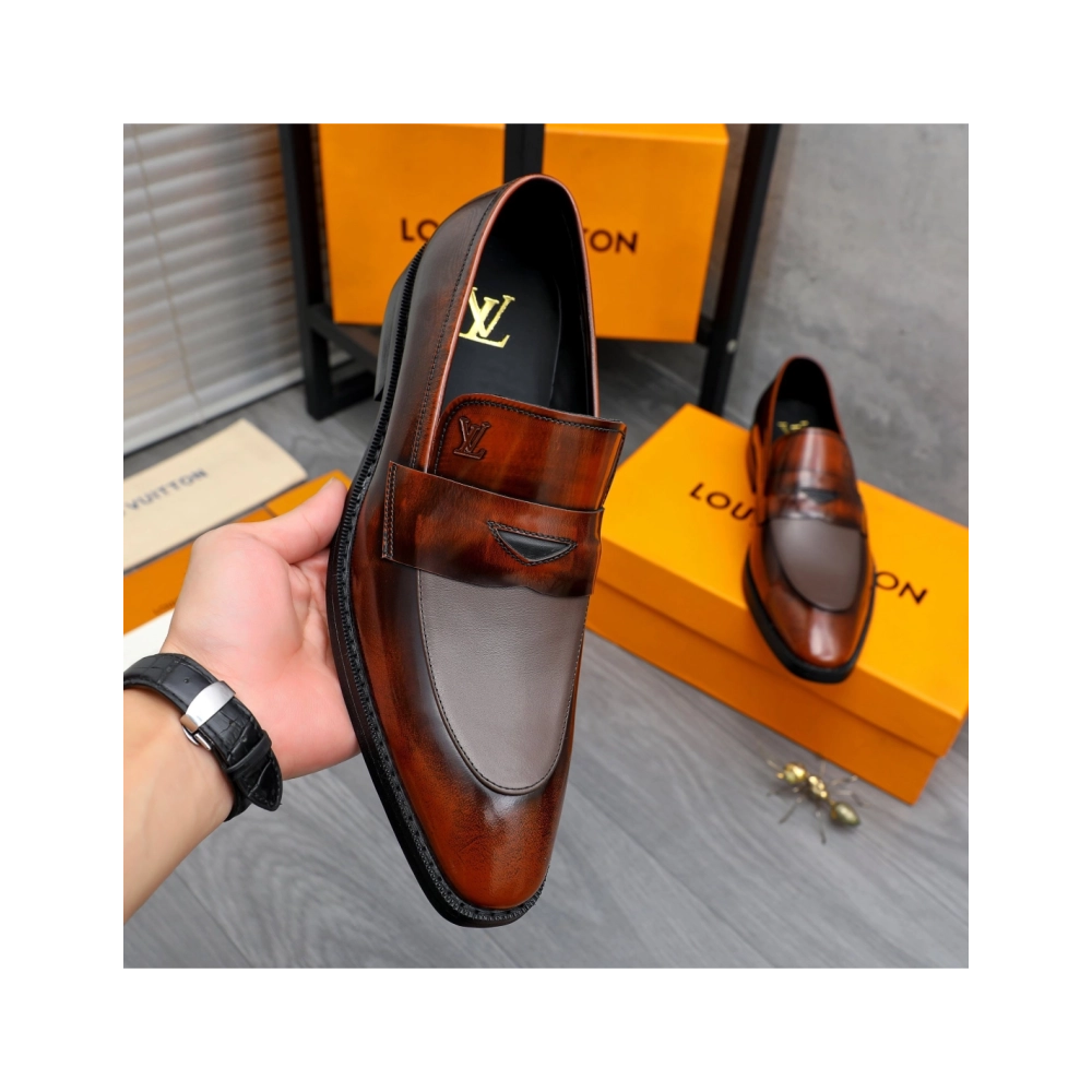 Louis Vuitton leather shoes 085,Louis Vuitton Leather Shoes,LOUIS VUITTON Sneakers,Business Shoes