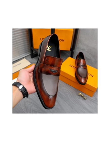 Louis Vuitton leather shoes 085,Louis Vuitton Leather Shoes,LOUIS VUITTON Sneakers,Business Shoes
