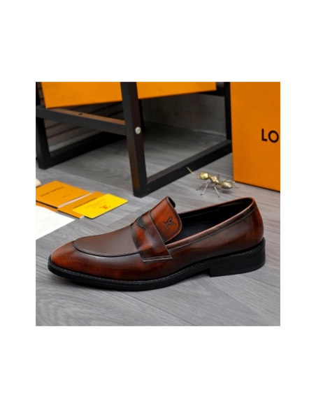 Louis Vuitton leather shoes 085,Louis Vuitton Leather Shoes,LOUIS VUITTON Sneakers,Business Shoes