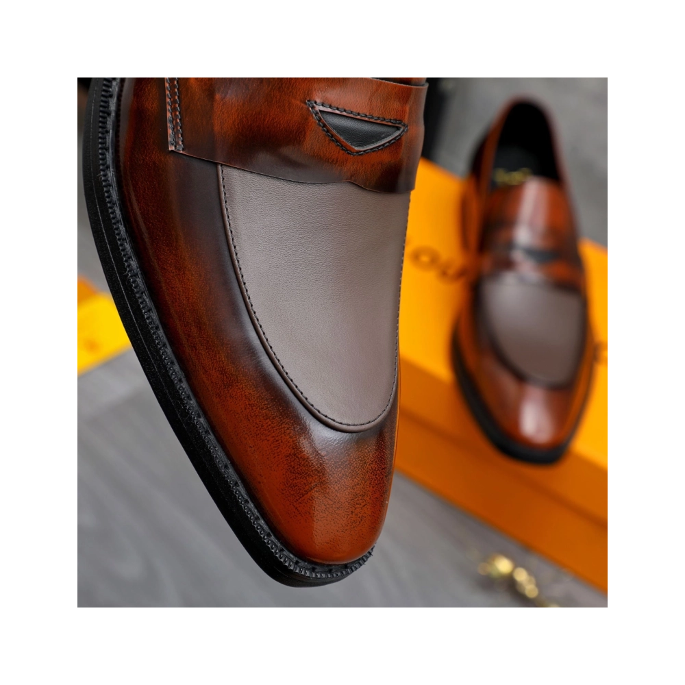 Louis Vuitton leather shoes 085,Louis Vuitton Leather Shoes,LOUIS VUITTON Sneakers,Business Shoes