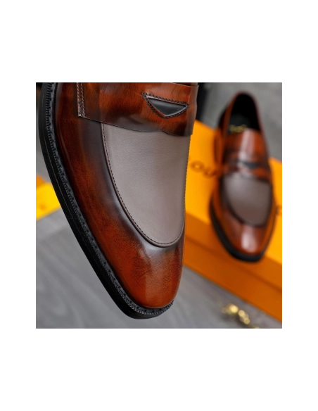 Louis Vuitton leather shoes 085,Louis Vuitton Leather Shoes,LOUIS VUITTON Sneakers,Business Shoes