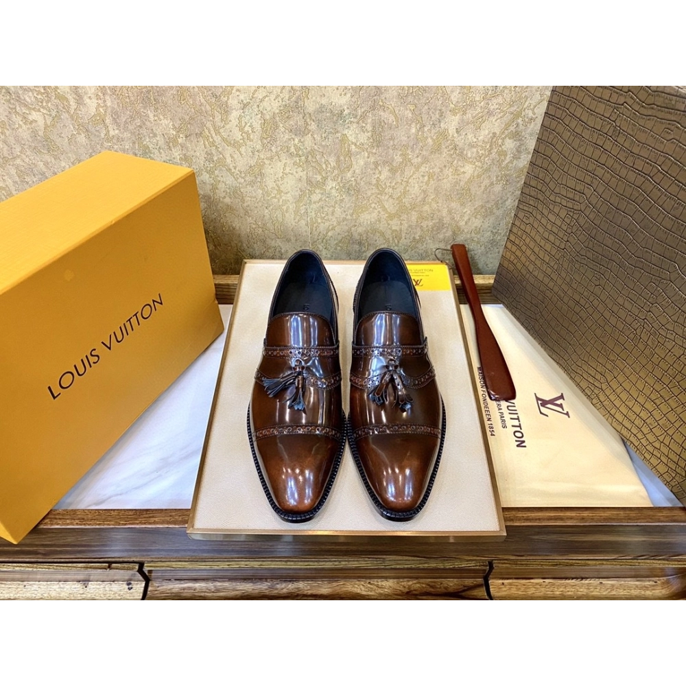 Louis Vuitton leather shoes 086,Louis Vuitton Leather Shoes,LOUIS VUITTON Sneakers,Business Shoes