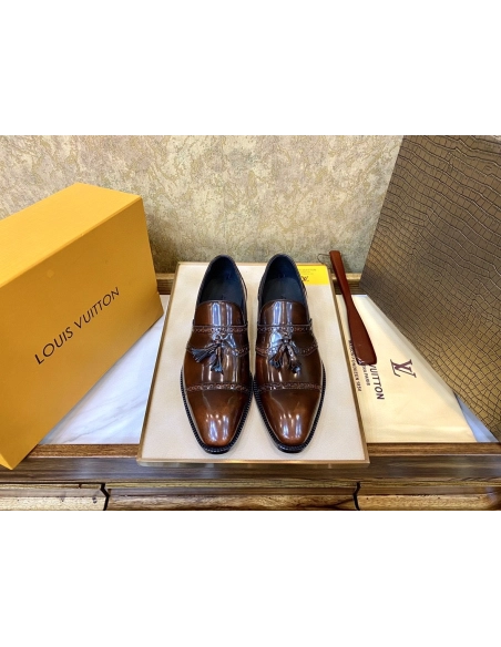 Louis Vuitton leather shoes 086,Louis Vuitton Leather Shoes,LOUIS VUITTON Sneakers,Business Shoes
