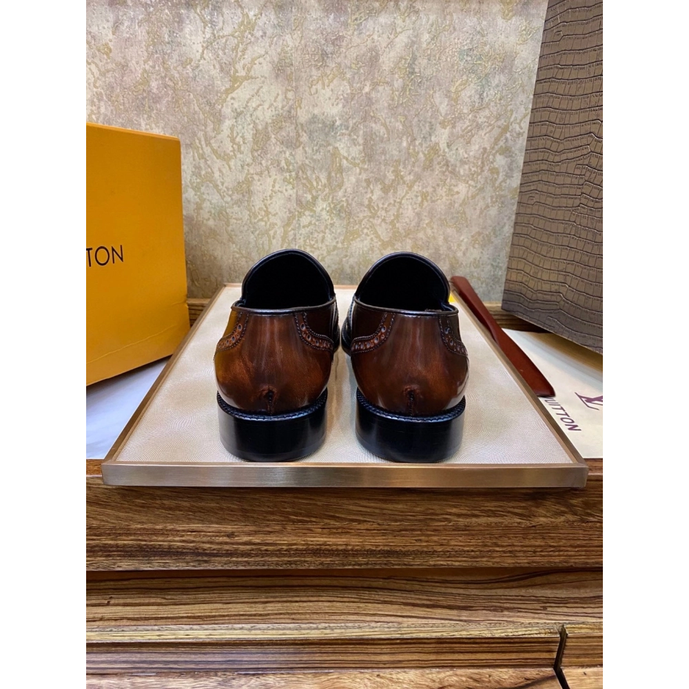 Louis Vuitton leather shoes 086,Louis Vuitton Leather Shoes,LOUIS VUITTON Sneakers,Business Shoes