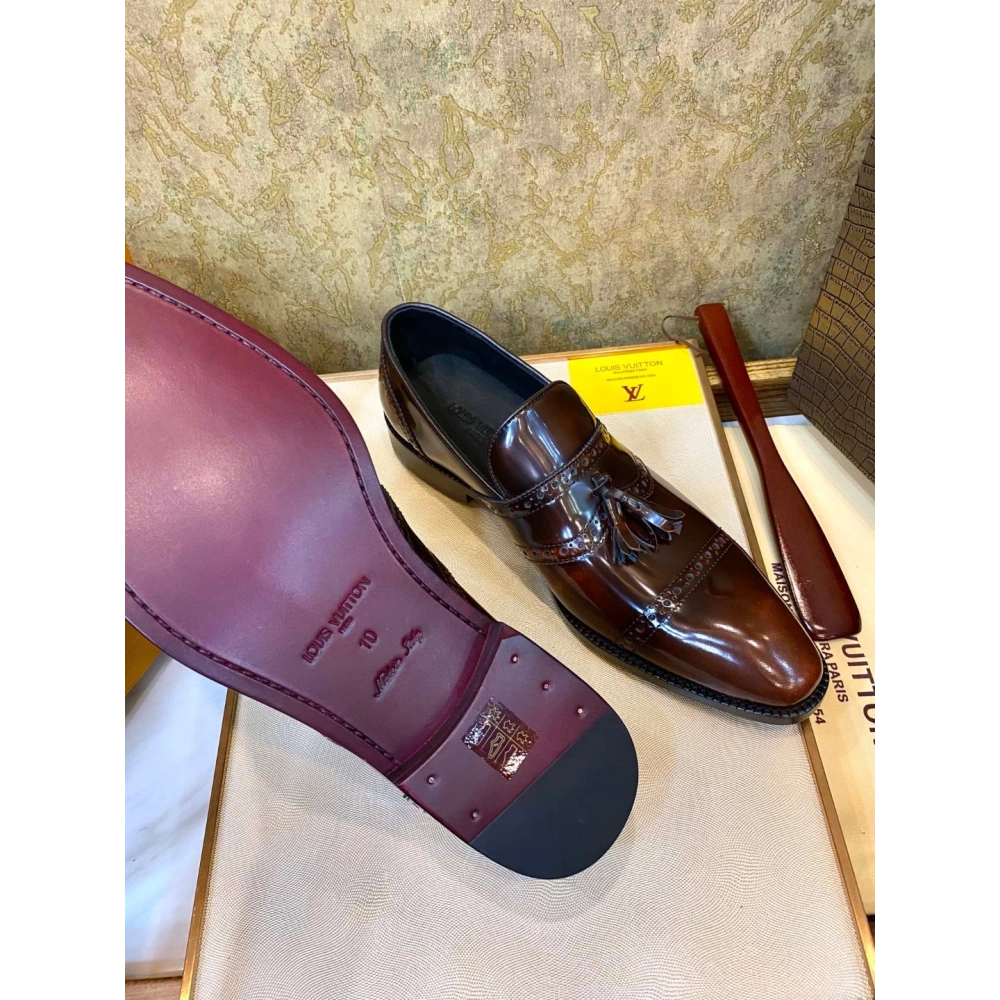 Louis Vuitton leather shoes 086,Louis Vuitton Leather Shoes,LOUIS VUITTON Sneakers,Business Shoes