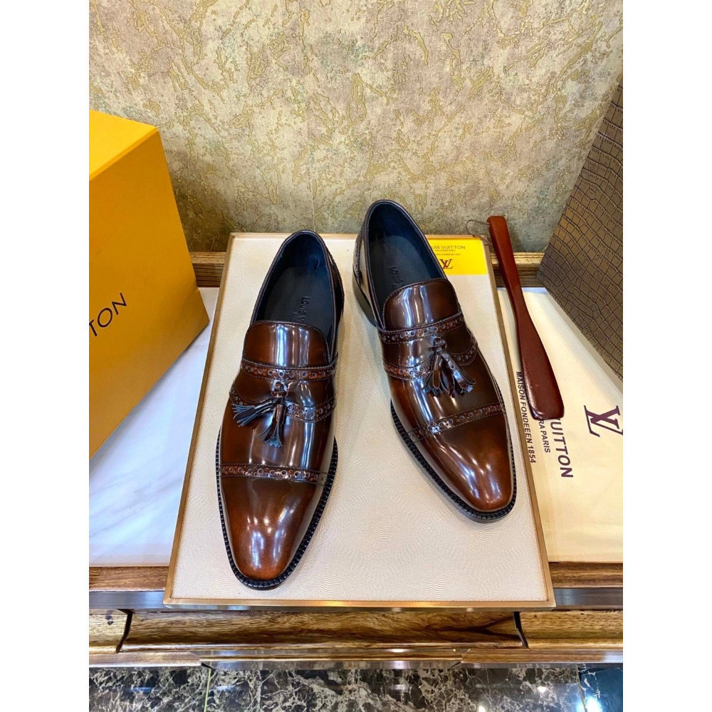Louis Vuitton leather shoes 086,Louis Vuitton Leather Shoes,LOUIS VUITTON Sneakers,Business Shoes