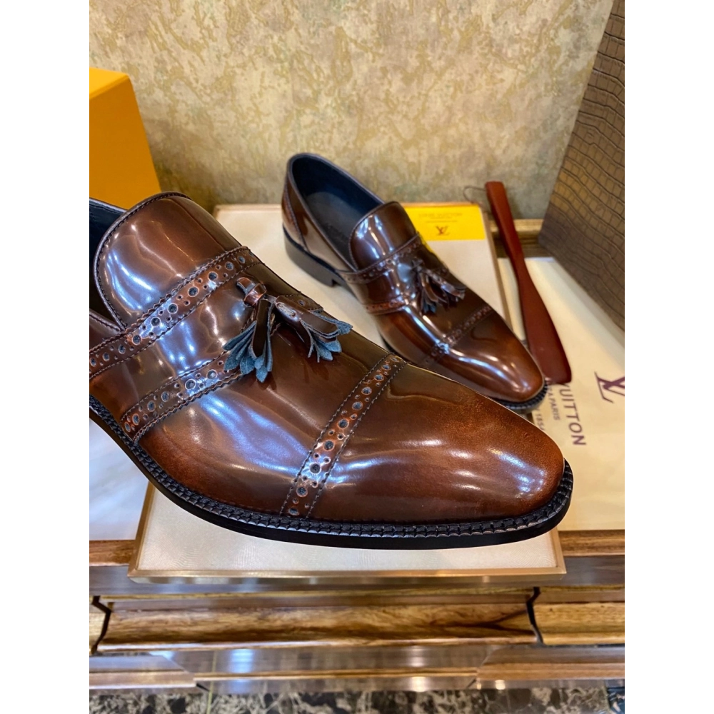 Louis Vuitton leather shoes 086,Louis Vuitton Leather Shoes,LOUIS VUITTON Sneakers,Business Shoes