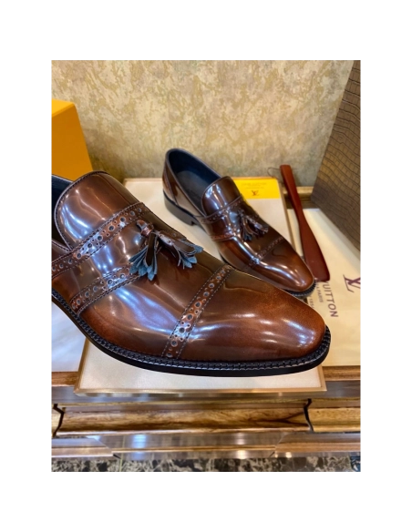 Louis Vuitton leather shoes 086,Louis Vuitton Leather Shoes,LOUIS VUITTON Sneakers,Business Shoes