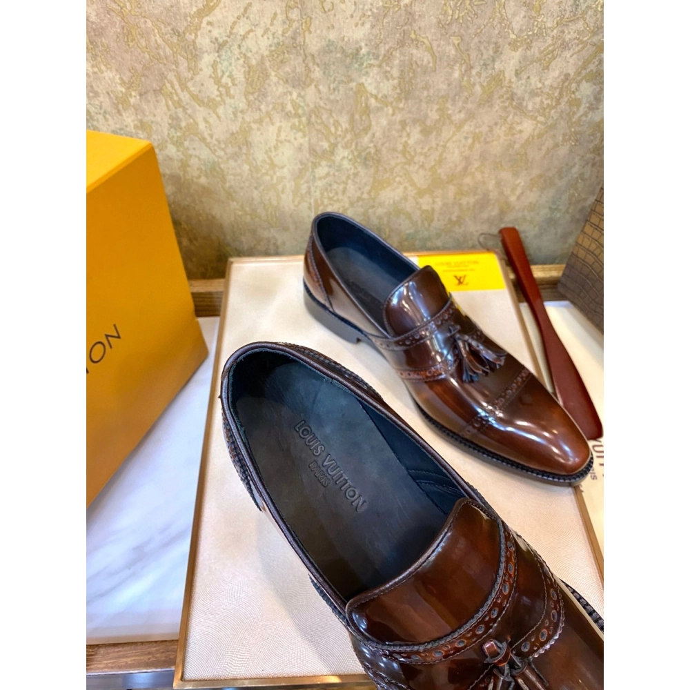 Louis Vuitton leather shoes 086,Louis Vuitton Leather Shoes,LOUIS VUITTON Sneakers,Business Shoes