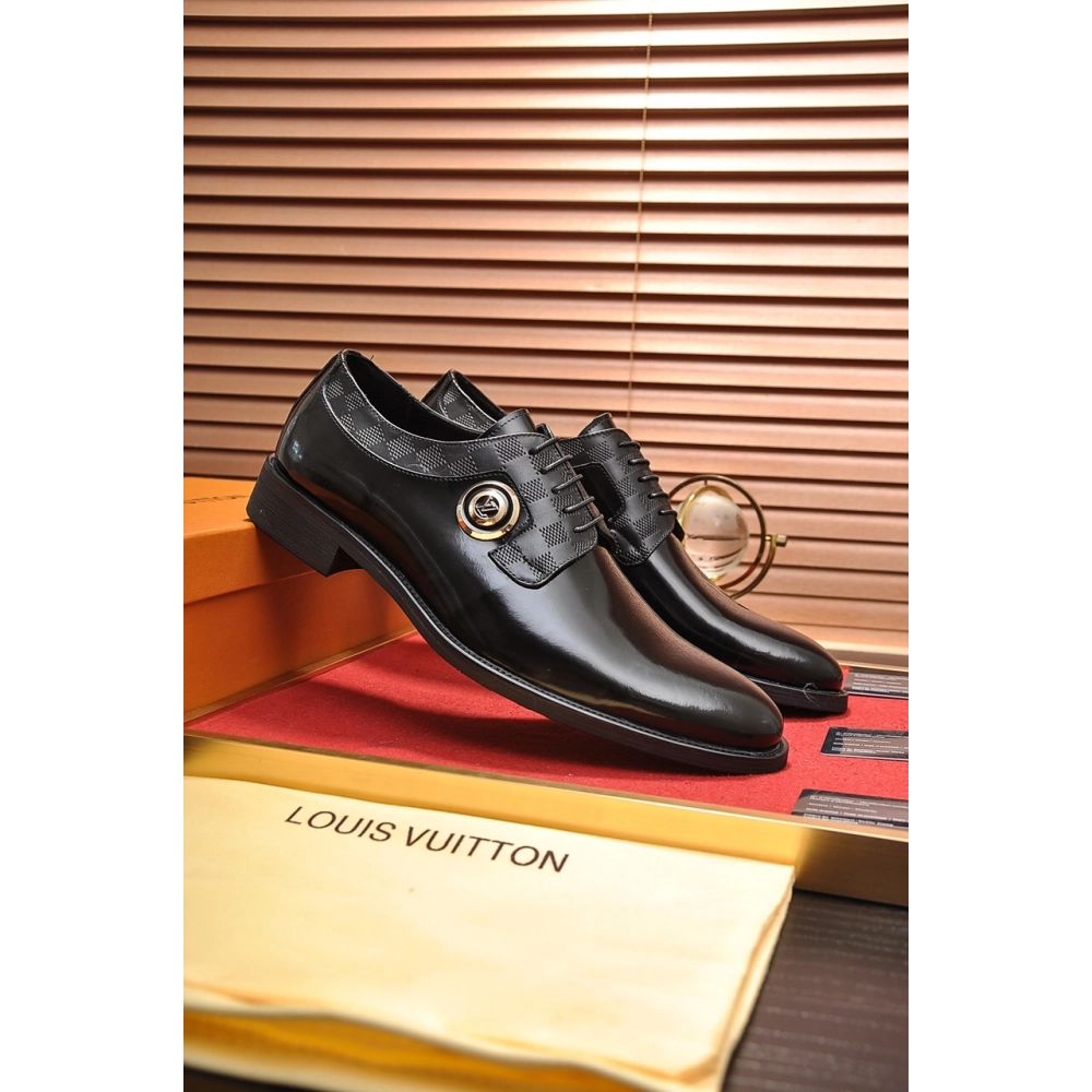 Louis Vuitton leather shoes 087,Louis Vuitton Leather Shoes,LOUIS VUITTON Sneakers,Business Shoes