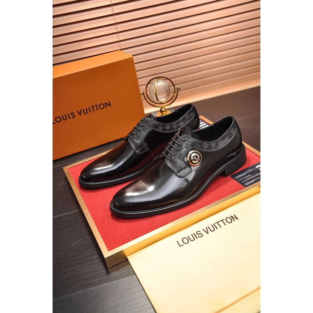 Louis Vuitton leather shoes 087,Louis Vuitton Leather Shoes,LOUIS VUITTON Sneakers,Business Shoes
