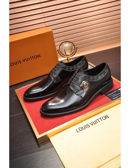 Louis Vuitton leather shoes 087,Louis Vuitton Leather Shoes,LOUIS VUITTON Sneakers,Business Shoes