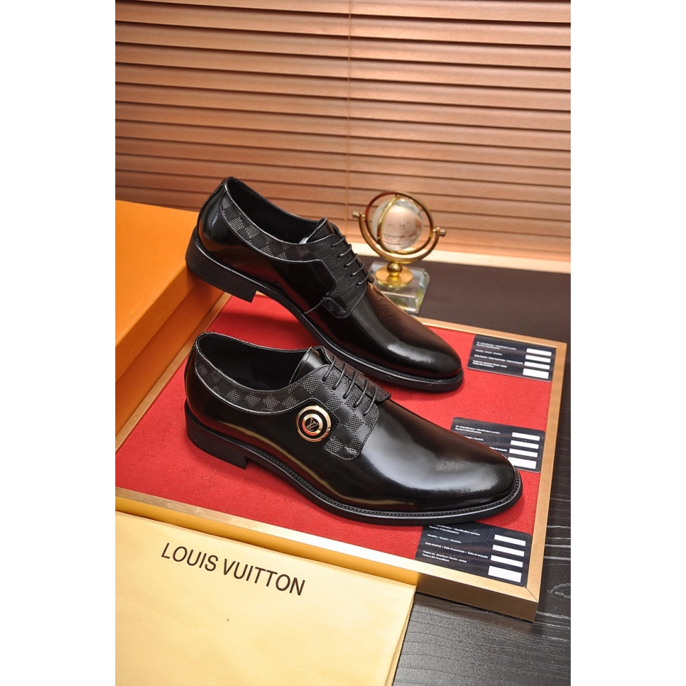 Louis Vuitton leather shoes 087,Louis Vuitton Leather Shoes,LOUIS VUITTON Sneakers,Business Shoes