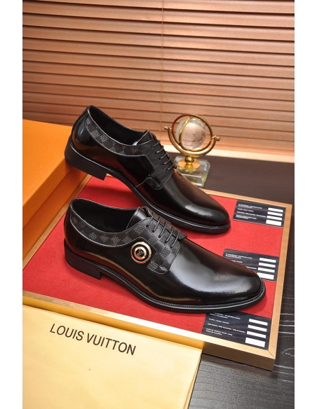 Louis Vuitton leather shoes 087,Louis Vuitton Leather Shoes,LOUIS VUITTON Sneakers,Business Shoes