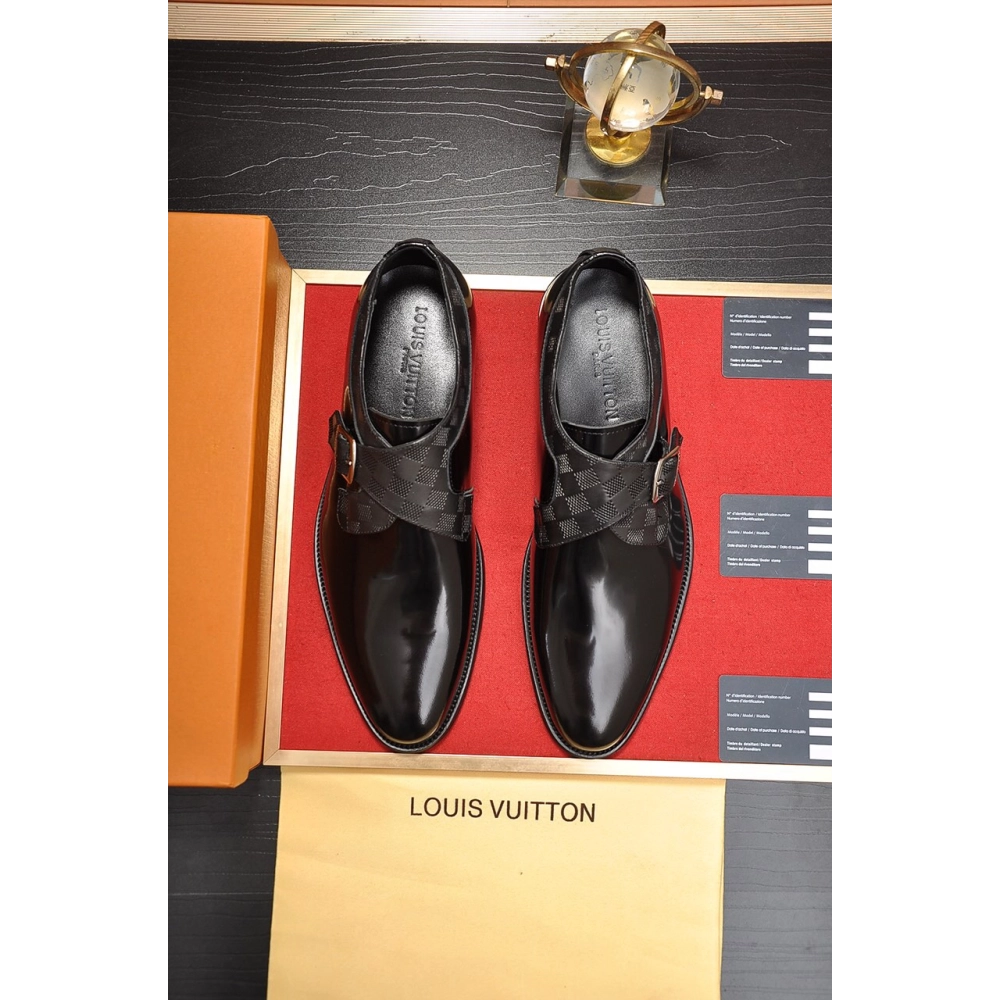 Louis Vuitton leather shoes 088,Louis Vuitton Leather Shoes,LOUIS VUITTON Sneakers,Business Shoes