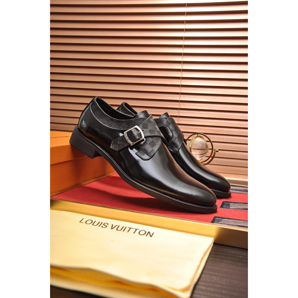 Louis Vuitton leather shoes 088,Louis Vuitton Leather Shoes,LOUIS VUITTON Sneakers,Business Shoes