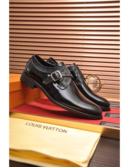 Louis Vuitton leather shoes 088,Louis Vuitton Leather Shoes,LOUIS VUITTON Sneakers,Business Shoes