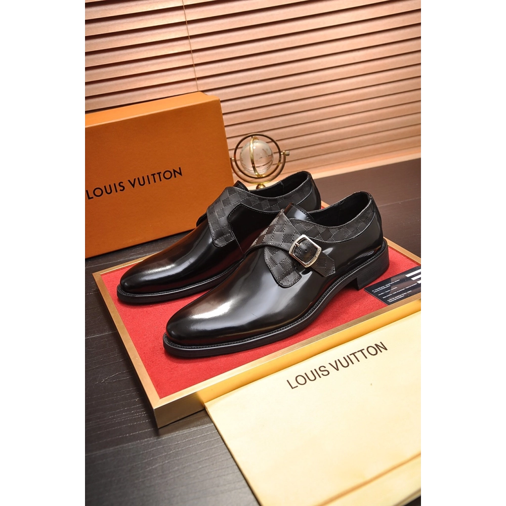 Louis Vuitton leather shoes 088,Louis Vuitton Leather Shoes,LOUIS VUITTON Sneakers,Business Shoes