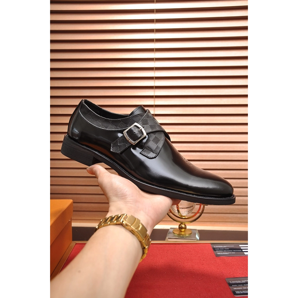 Louis Vuitton leather shoes 088,Louis Vuitton Leather Shoes,LOUIS VUITTON Sneakers,Business Shoes