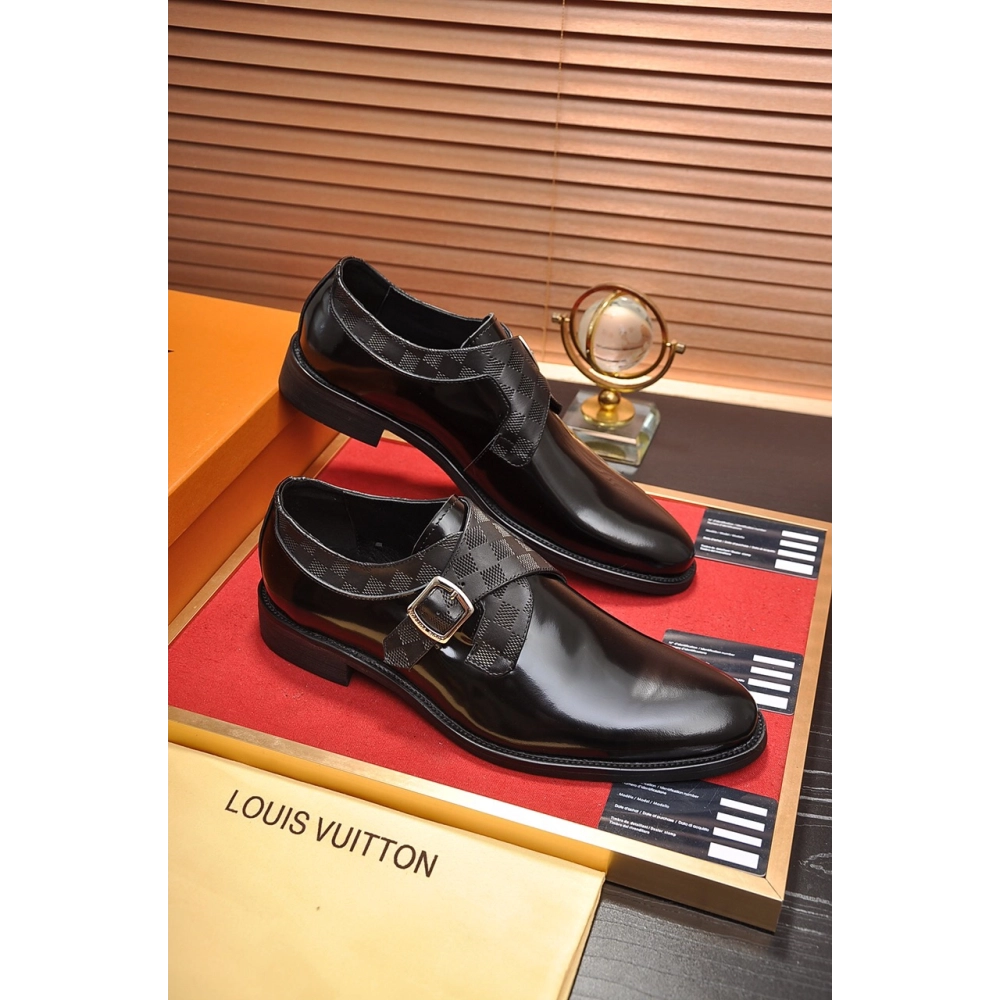 Louis Vuitton leather shoes 088,Louis Vuitton Leather Shoes,LOUIS VUITTON Sneakers,Business Shoes