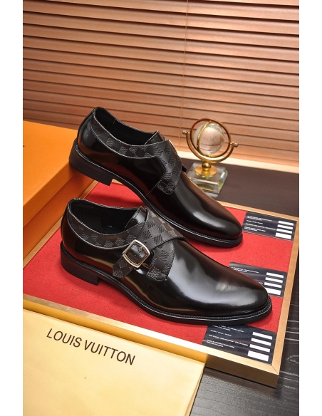 Louis Vuitton leather shoes 088,Louis Vuitton Leather Shoes,LOUIS VUITTON Sneakers,Business Shoes
