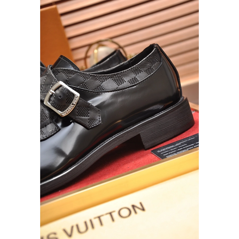 Louis Vuitton leather shoes 088,Louis Vuitton Leather Shoes,LOUIS VUITTON Sneakers,Business Shoes