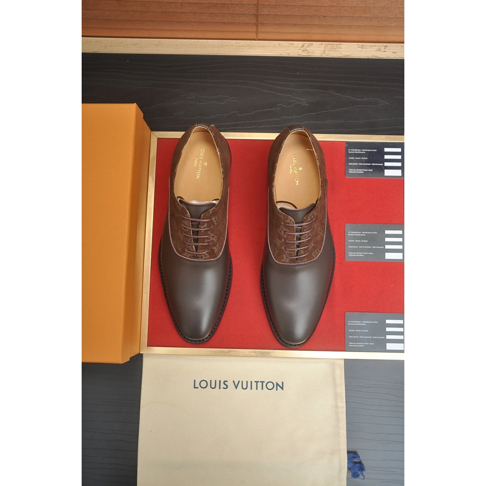 Louis Vuitton leather shoes 089,Louis Vuitton Leather Shoes,LOUIS VUITTON Sneakers,Business Shoes