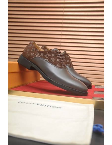 Louis Vuitton leather shoes 089,Louis Vuitton Leather Shoes,LOUIS VUITTON Sneakers,Business Shoes
