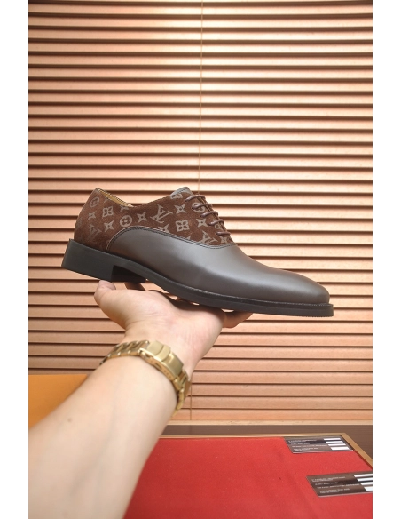 Louis Vuitton leather shoes 089,Louis Vuitton Leather Shoes,LOUIS VUITTON Sneakers,Business Shoes