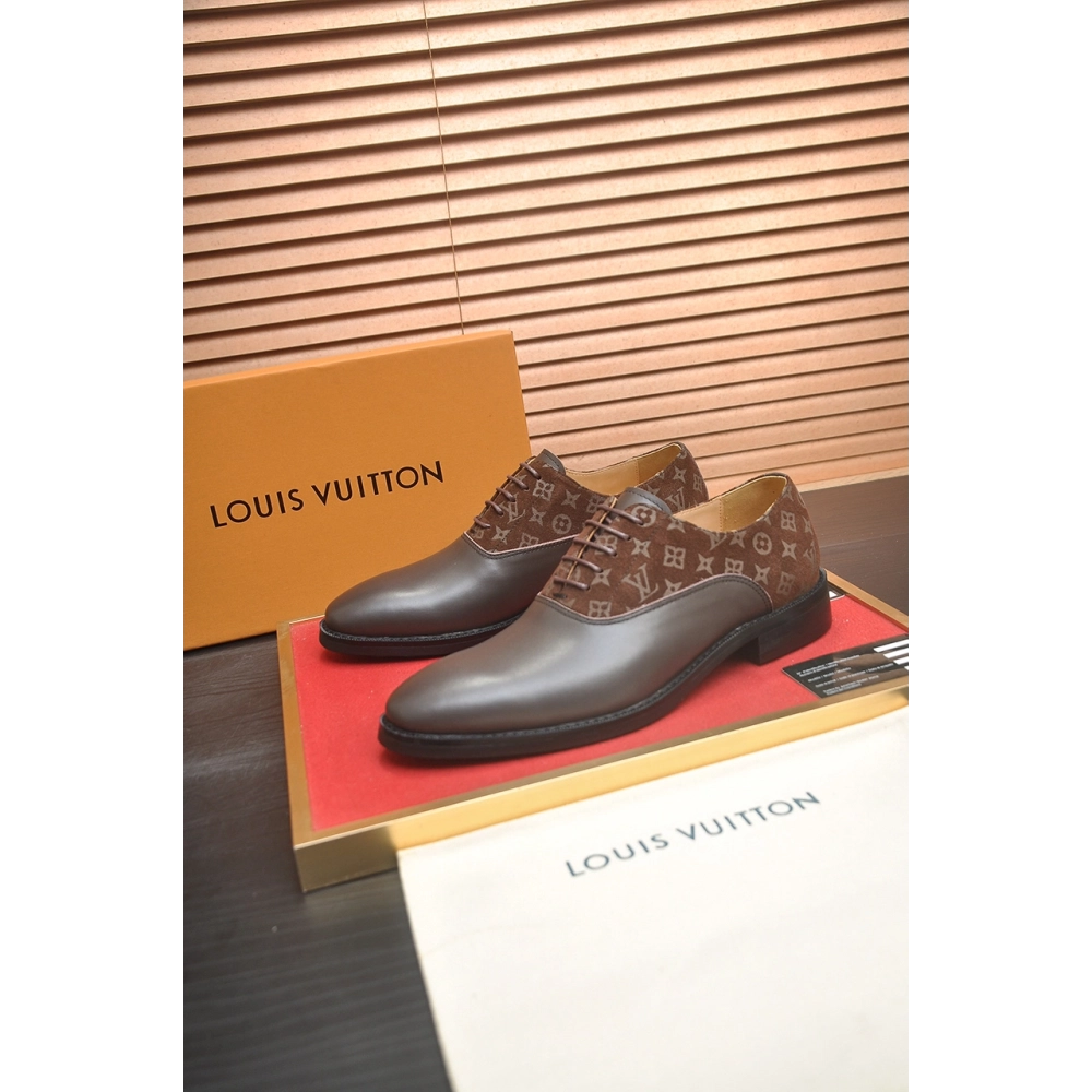 Louis Vuitton leather shoes 089,Louis Vuitton Leather Shoes,LOUIS VUITTON Sneakers,Business Shoes