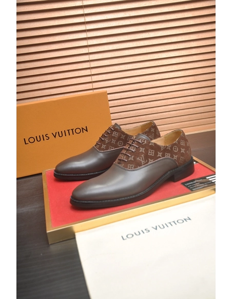 Louis Vuitton leather shoes 089,Louis Vuitton Leather Shoes,LOUIS VUITTON Sneakers,Business Shoes