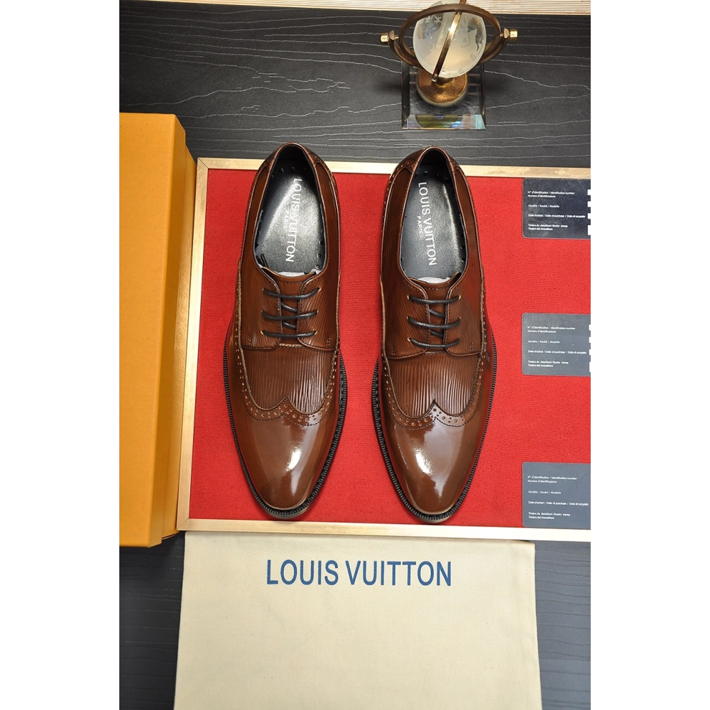 Louis Vuitton leather shoes 090,Louis Vuitton Leather Shoes,LOUIS VUITTON Sneakers,Business Shoes