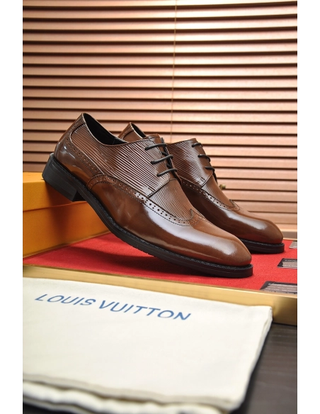 Louis Vuitton leather shoes 090,Louis Vuitton Leather Shoes,LOUIS VUITTON Sneakers,Business Shoes