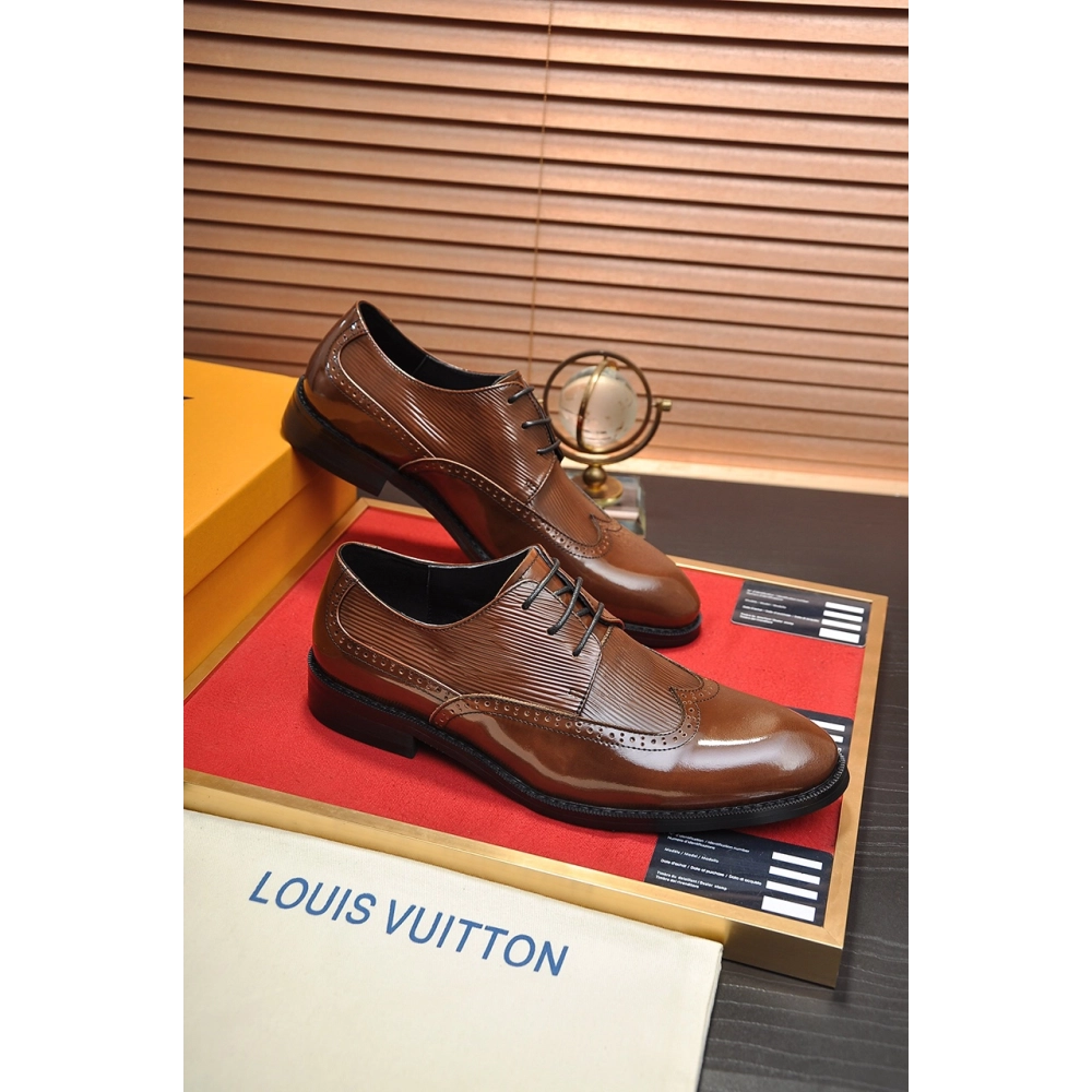 Louis Vuitton leather shoes 090,Louis Vuitton Leather Shoes,LOUIS VUITTON Sneakers,Business Shoes
