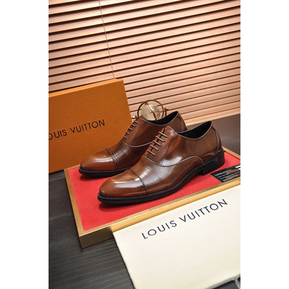 Louis Vuitton leather shoes 091,Louis Vuitton Leather Shoes,LOUIS VUITTON Sneakers,Business Shoes