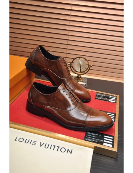 Louis Vuitton leather shoes 091,Louis Vuitton Leather Shoes,LOUIS VUITTON Sneakers,Business Shoes
