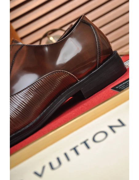 Louis Vuitton leather shoes 091,Louis Vuitton Leather Shoes,LOUIS VUITTON Sneakers,Business Shoes