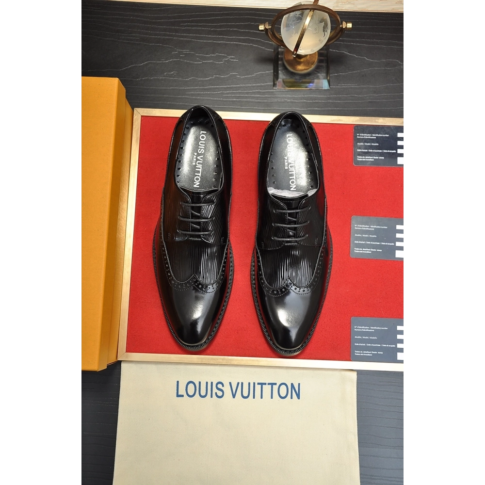Louis Vuitton leather shoes 093,Louis Vuitton Leather Shoes,LOUIS VUITTON Sneakers,Business Shoes