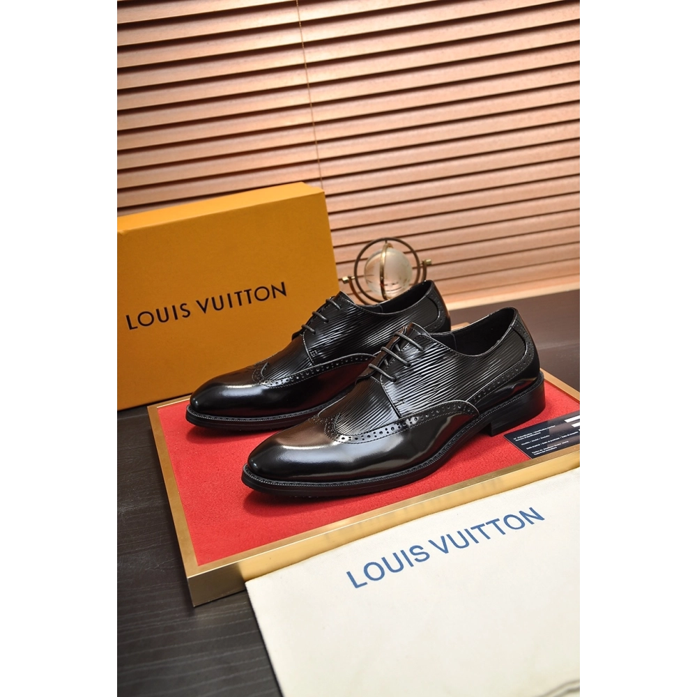Louis Vuitton leather shoes 093,Louis Vuitton Leather Shoes,LOUIS VUITTON Sneakers,Business Shoes