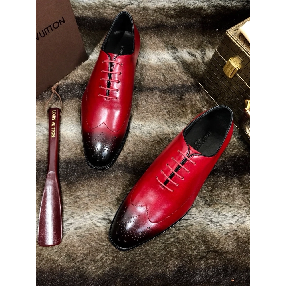 Louis Vuitton leather shoes 094,Louis Vuitton Leather Shoes,LOUIS VUITTON Sneakers,Business Shoes