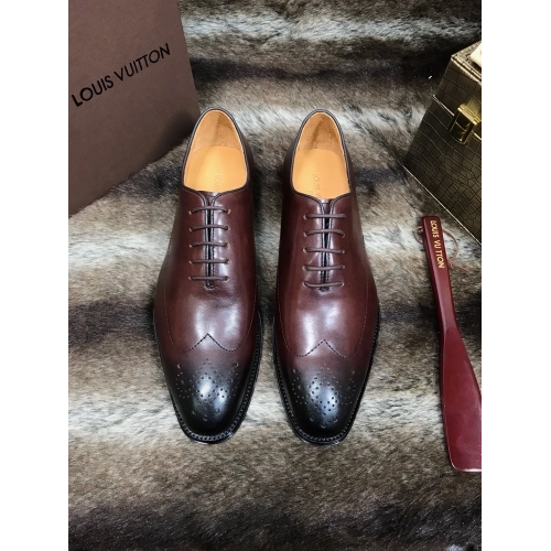 Louis Vuitton leather shoes 095,Louis Vuitton Leather Shoes,LOUIS VUITTON Sneakers,Business Shoes