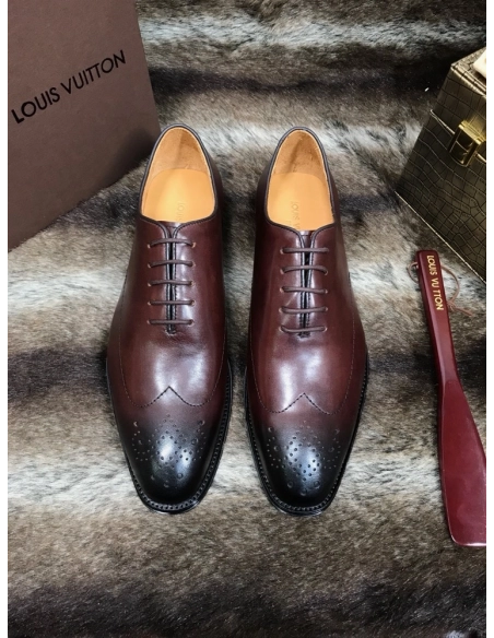 Louis Vuitton leather shoes 095,Louis Vuitton Leather Shoes,LOUIS VUITTON Sneakers,Business Shoes