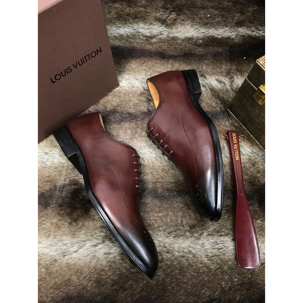 Louis Vuitton leather shoes 095,Louis Vuitton Leather Shoes,LOUIS VUITTON Sneakers,Business Shoes