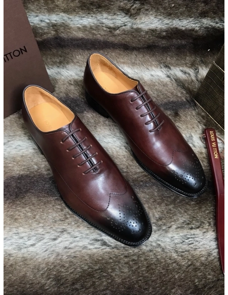 Louis Vuitton leather shoes 095,Louis Vuitton Leather Shoes,LOUIS VUITTON Sneakers,Business Shoes