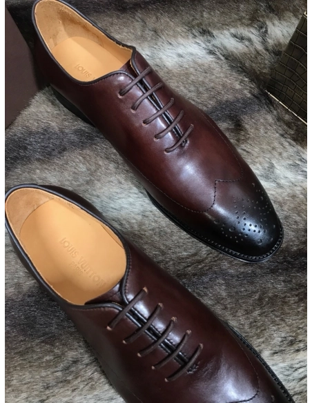 Louis Vuitton leather shoes 095,Louis Vuitton Leather Shoes,LOUIS VUITTON Sneakers,Business Shoes