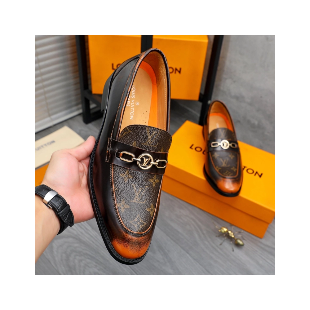 Louis Vuitton leather shoes 112,Louis Vuitton Leather Shoes,LOUIS VUITTON Sneakers,Business Shoes