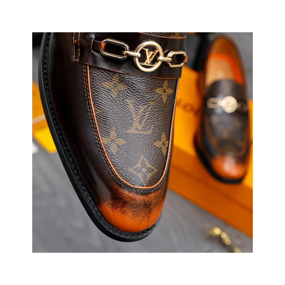 Louis Vuitton leather shoes 112,Louis Vuitton Leather Shoes,LOUIS VUITTON Sneakers,Business Shoes